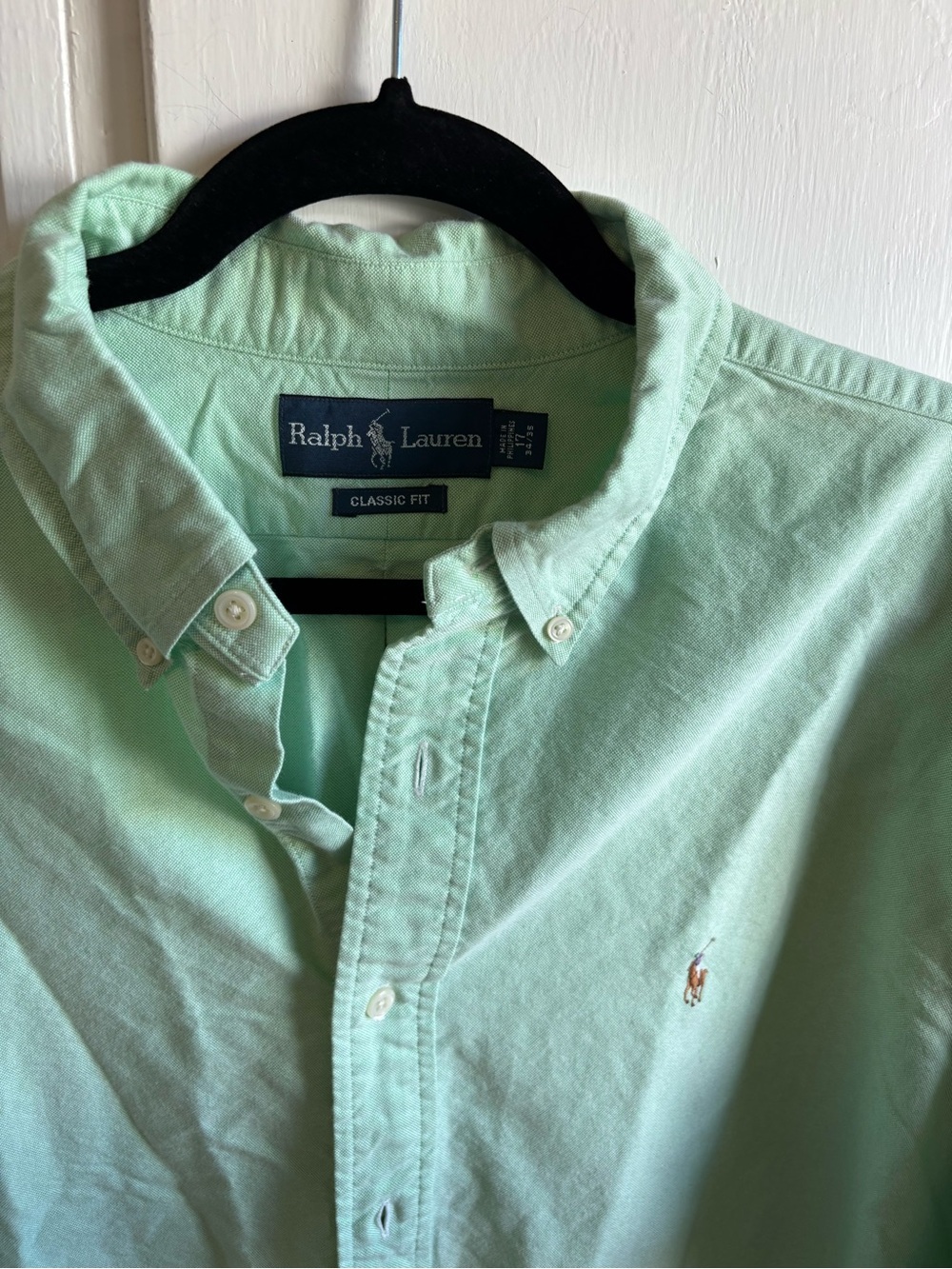 Ralph Lauren Button-Down Oxford Shirt in Mint